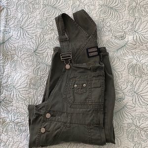 Squeeze Olive Green Women Jeans Overalls